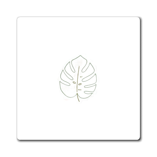 Monstera Leaf Outline | Minimal Botanical Magnet Set | Housewarming & Plant Lover Gift | Quiet Luxury Modern Decor
