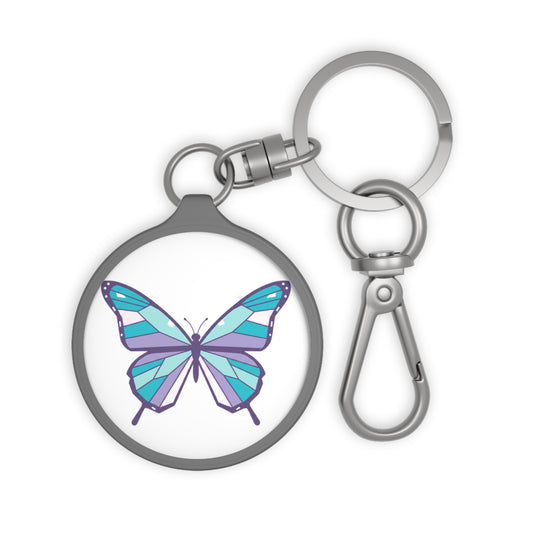 Holographic Butterfly Gradient | Keyring Tag Bag Charm | Valentine & Galentine Gift for Friends & Lovers | Y2K Aesthetic