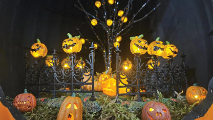 Accessories for Villages Halloween Lit Jack-O-Lantern Village Tree