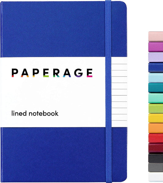 Lined Journal Notebook, (Royal Blue), 160 Pages, Medium 5.7 Inches X 8 Inches - 100 GSM Thick Paper, Hardcover