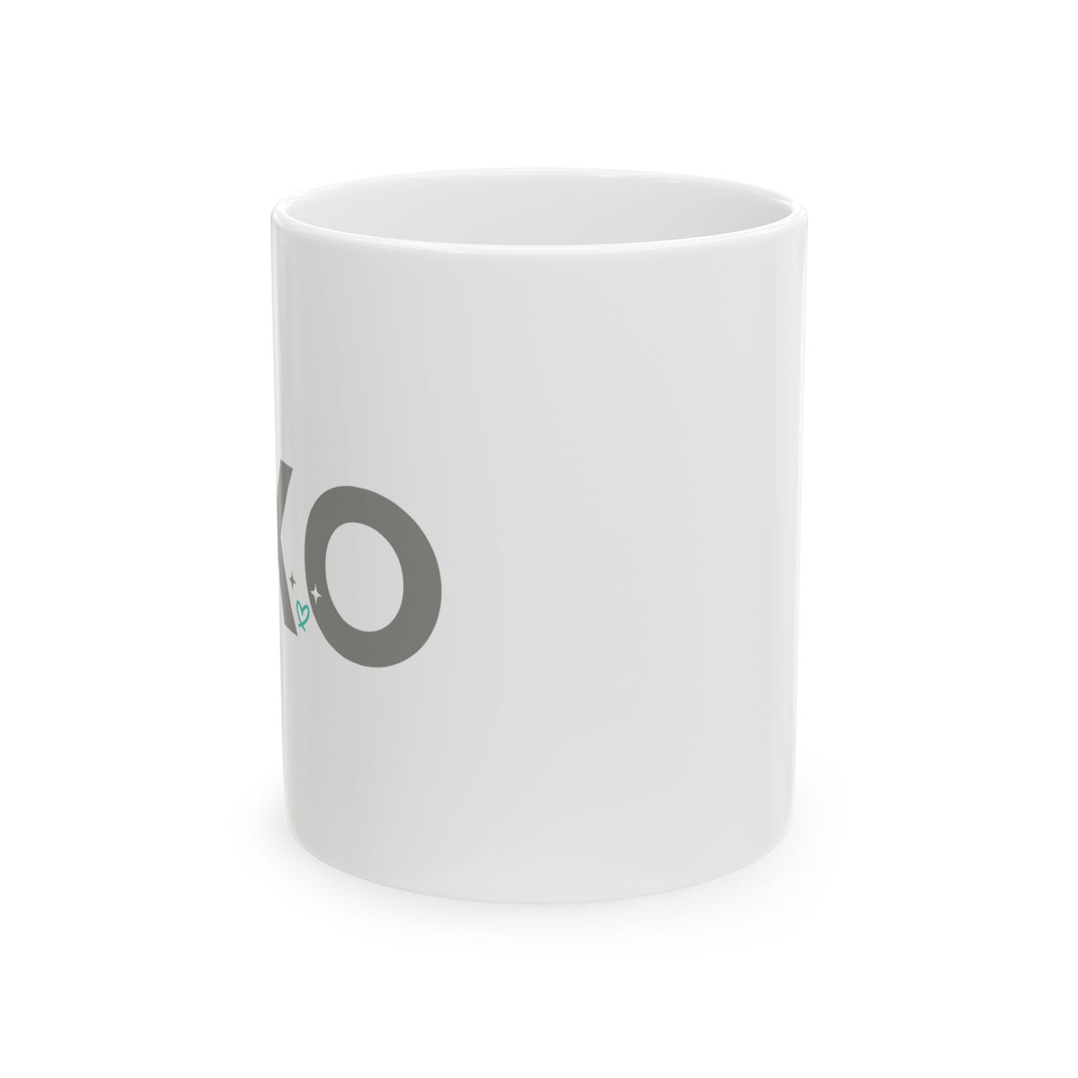 Minimal XO | 11oz Ceramic Coffee Mug for Aesthetic Vibes | Valentine & Galentine’s Gift for Friends | Clean Minimal
