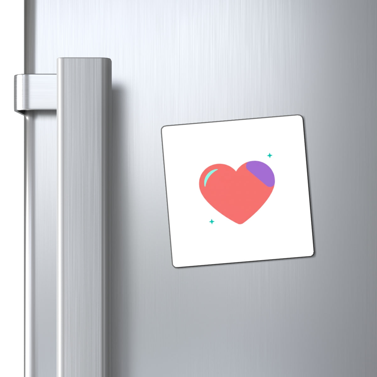 Paper Cutout Heart Shadow | Heart Magnet for Fridge & Locker | Valentine & Galentine Gift for Teens | Minimal Y2K Aesthetic