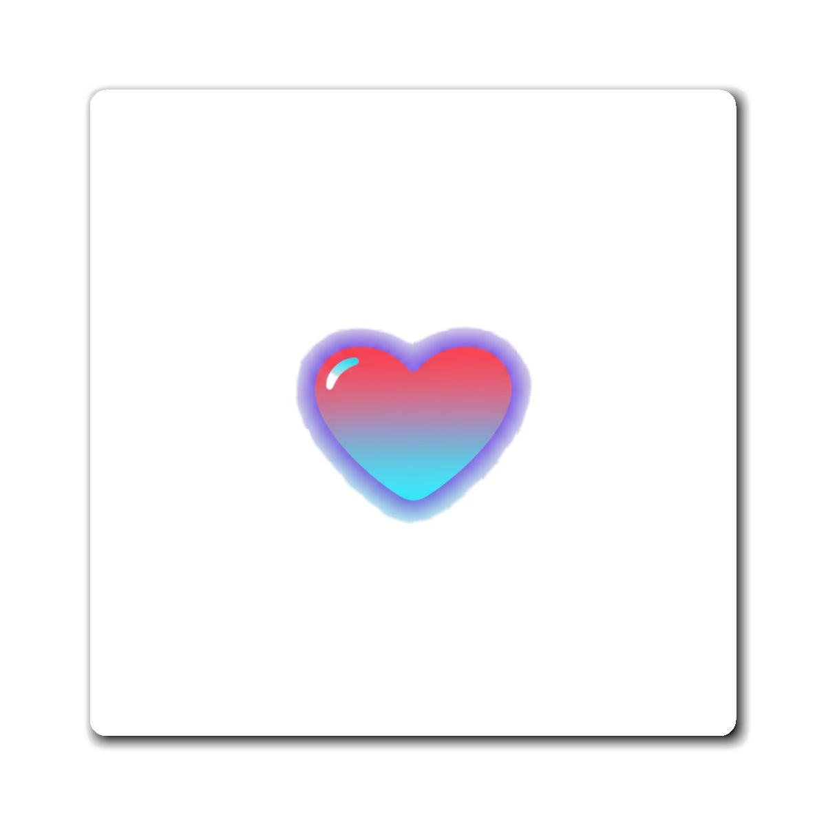 Soft Gradient Heart | Sublimation Magnet Set for Aesthetic Decor | Valentine & Galentine Gift | Y2K Minimal Vibes