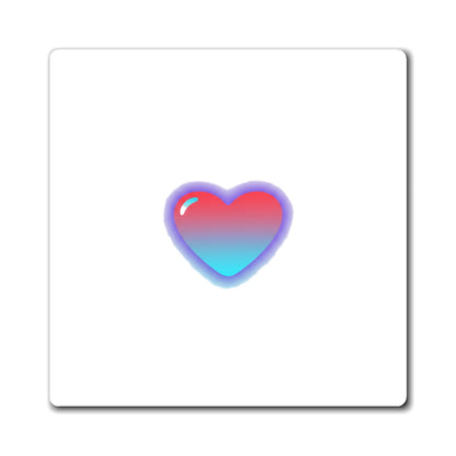 Soft Gradient Heart | Sublimation Magnet Set for Aesthetic Decor | Valentine & Galentine Gift | Y2K Minimal Vibes