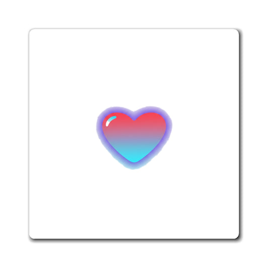 Soft Gradient Heart | Sublimation Magnet Set for Aesthetic Decor | Valentine & Galentine Gift | Y2K Minimal Vibes