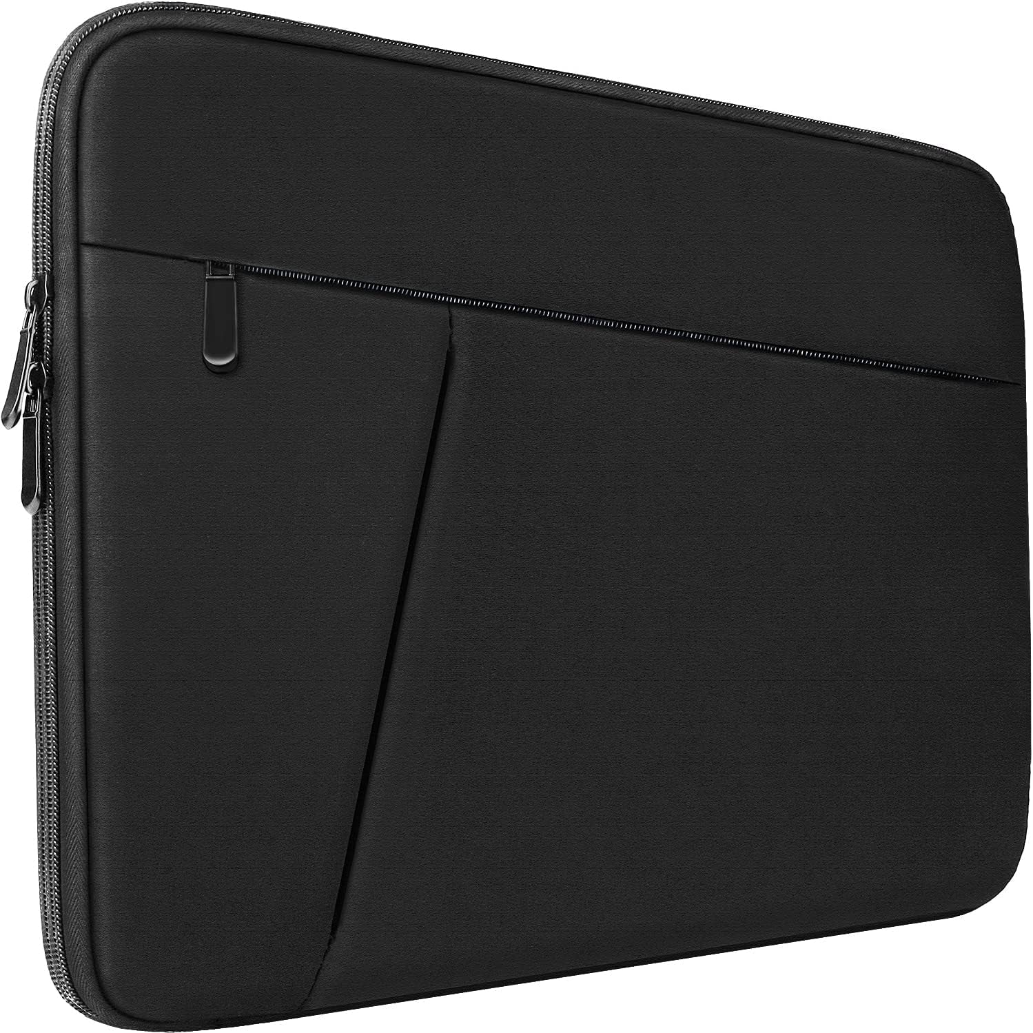 13 Inch Laptop Case, Shockproof Protective Computer Carrying Cover with Front Pocket, Laptop Sleeve Bag Compatible with 13 Inch New Macbook Air M2, 13 Inch Macbook Pro M2 M1, Black