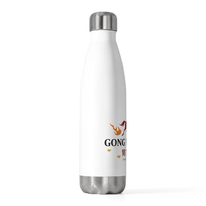 Modern Gongxi Greeting | 20oz Insulated Stainless Tumbler | Lunar New Year Family & Teacher Gift | Bold Red Gold
