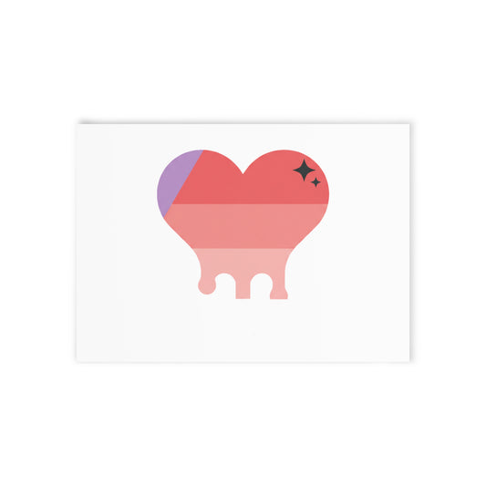 Melting Heart Drip Gradient | Valentine Holiday Card + Postcard | Lover, Galentine’s & Friend Gift | Y2K Aesthetic