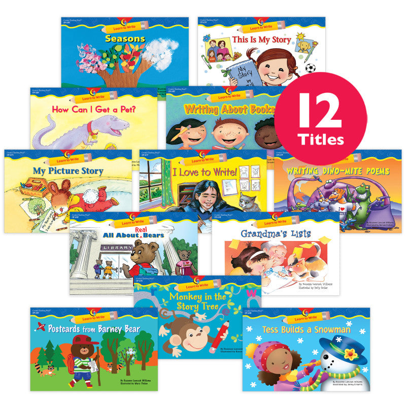 Learn to Write Variety Pack, Grade K-1, 12 Titles