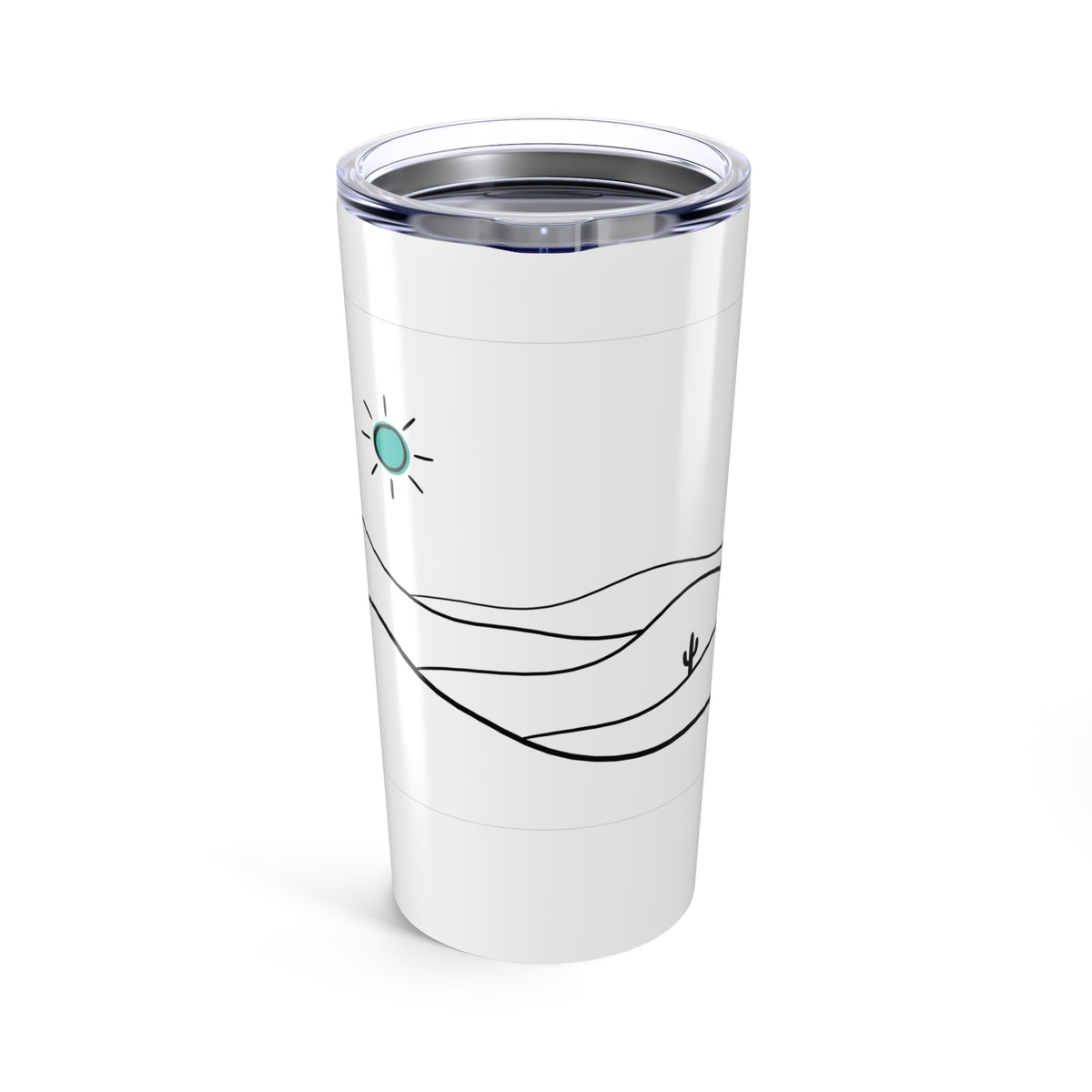 Desert Hills Doodle | 20oz Stainless Steel Sublimation Tumbler for Travel | Family & Friend Gift | Boho Irony Aesthetic