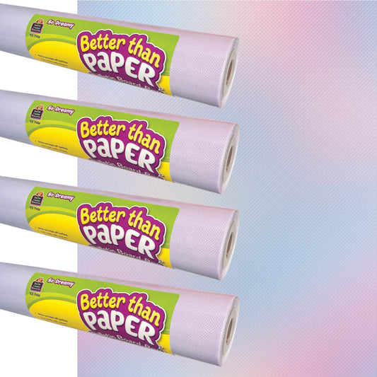 Better Than Paper® Bulletin Board Roll, 4' x 12', So Dreamy, 4-Pack