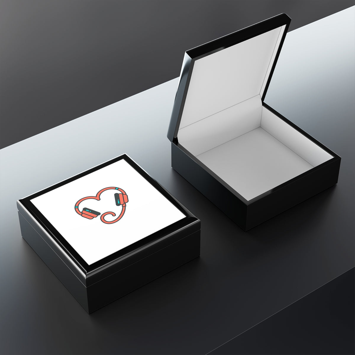 Heart Cord Headphones Design | Jewelry Box for Gen Z Decor | Valentine & Galentine Gift | Y2K Aesthetic Vibes