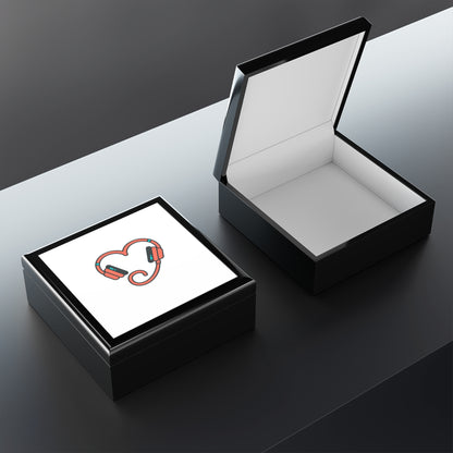 Heart Cord Headphones Design | Jewelry Box for Gen Z Decor | Valentine & Galentine Gift | Y2K Aesthetic Vibes