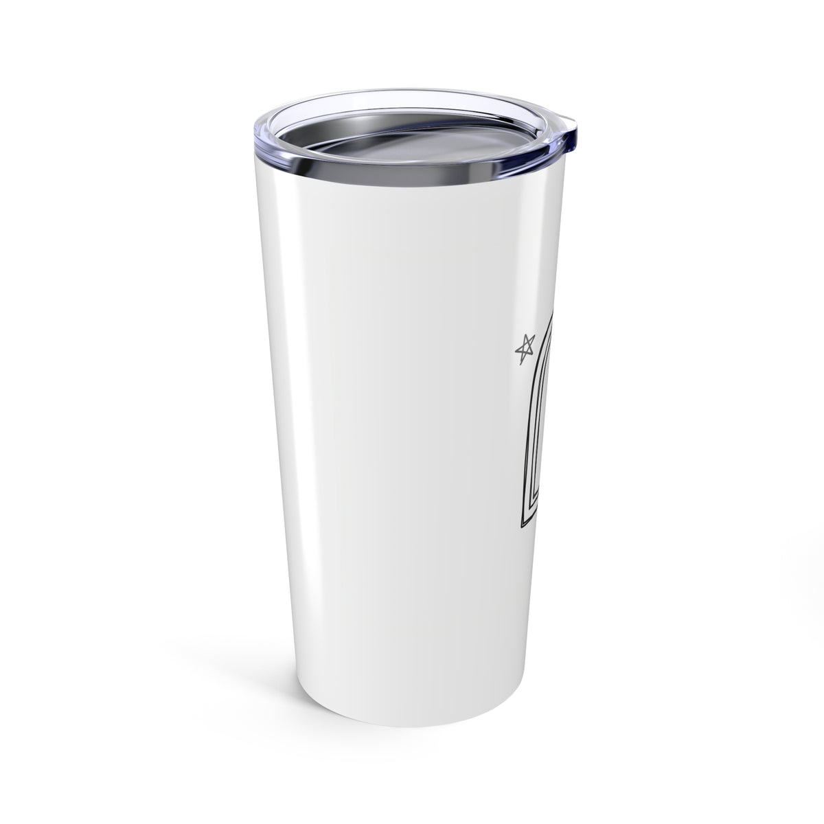 Arched Doorway Doodle | 20oz Stainless Steel Tumbler Cup | Family & Friend Gift | Chicken Scratch Irony Aesthetic