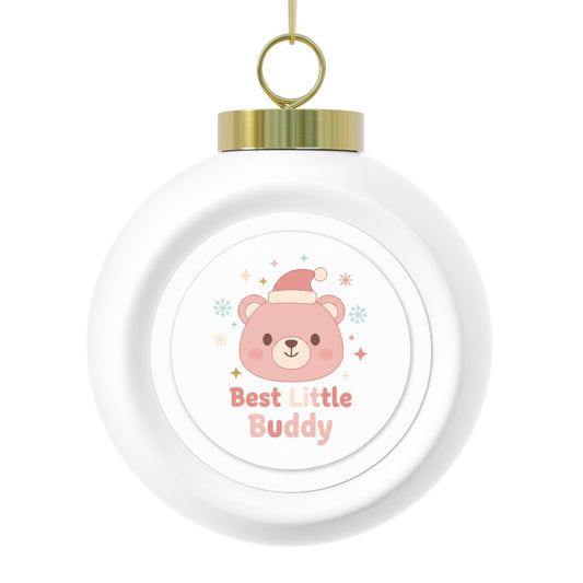 Christmas Ball Ornament, Glossy Ceramic – Best Little Buddy