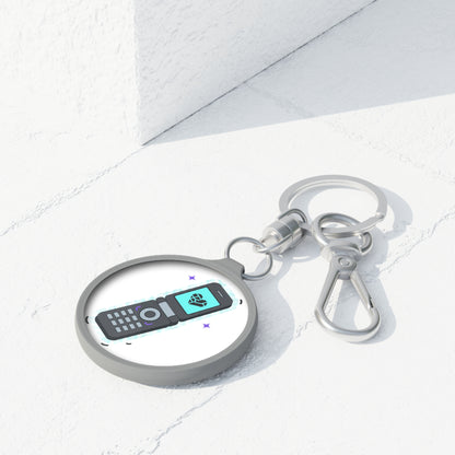 Y2K Flip Phone Heart Screen | Keyring Tag & Bag Charm Accessory | Valentine, Galentine, BFF Gift | Aesthetic Cute