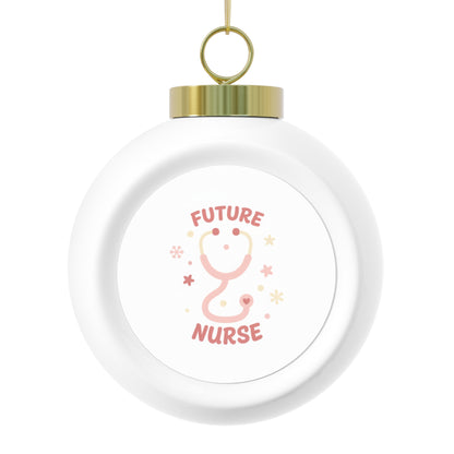 Ceramic Christmas Ball Ornament - Future Nurse