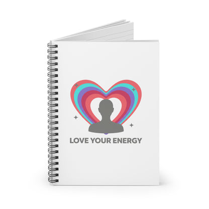 Aura Silhouette Love Gradient | Spiral Journal Notebook for Notes & Doodles | Galentine’s & Back to School | Y2K Aesthetic