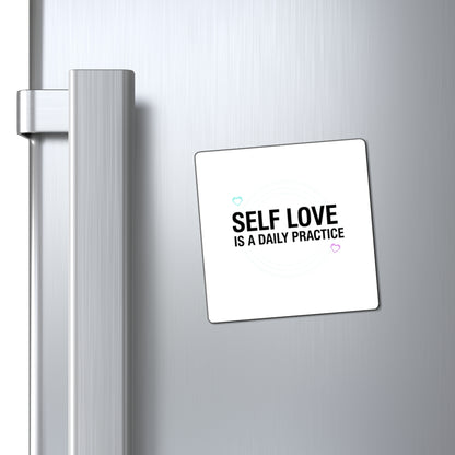 Self Love Gradient Affirmation | Aesthetic Sublimation Magnet | Galentine’s & Teen Gift | Y2K Gen Z Valentine Vibes