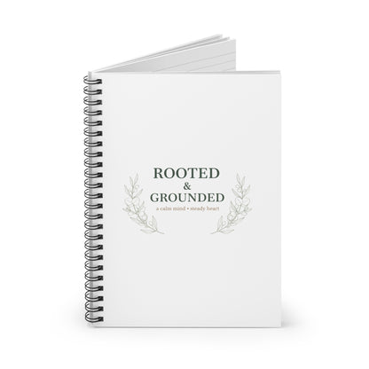 Spiral Journal Notebook, Rooted Grounded, School Gift, Book Collector