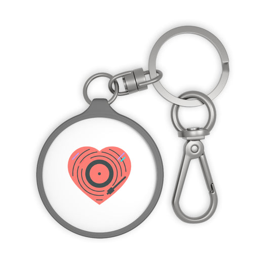 Vinyl Record Heart Keychain | Keyring Tag for Music Lovers | Valentine & Galentine Gift for Her/Him | Y2K Aesthetic