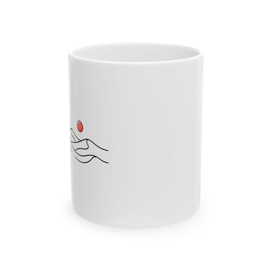 Desert Hills Doodle | 11oz Ceramic Coffee Mug for Daily Sips | Family & Friend Gift | Chicken Scratch Irony Boho