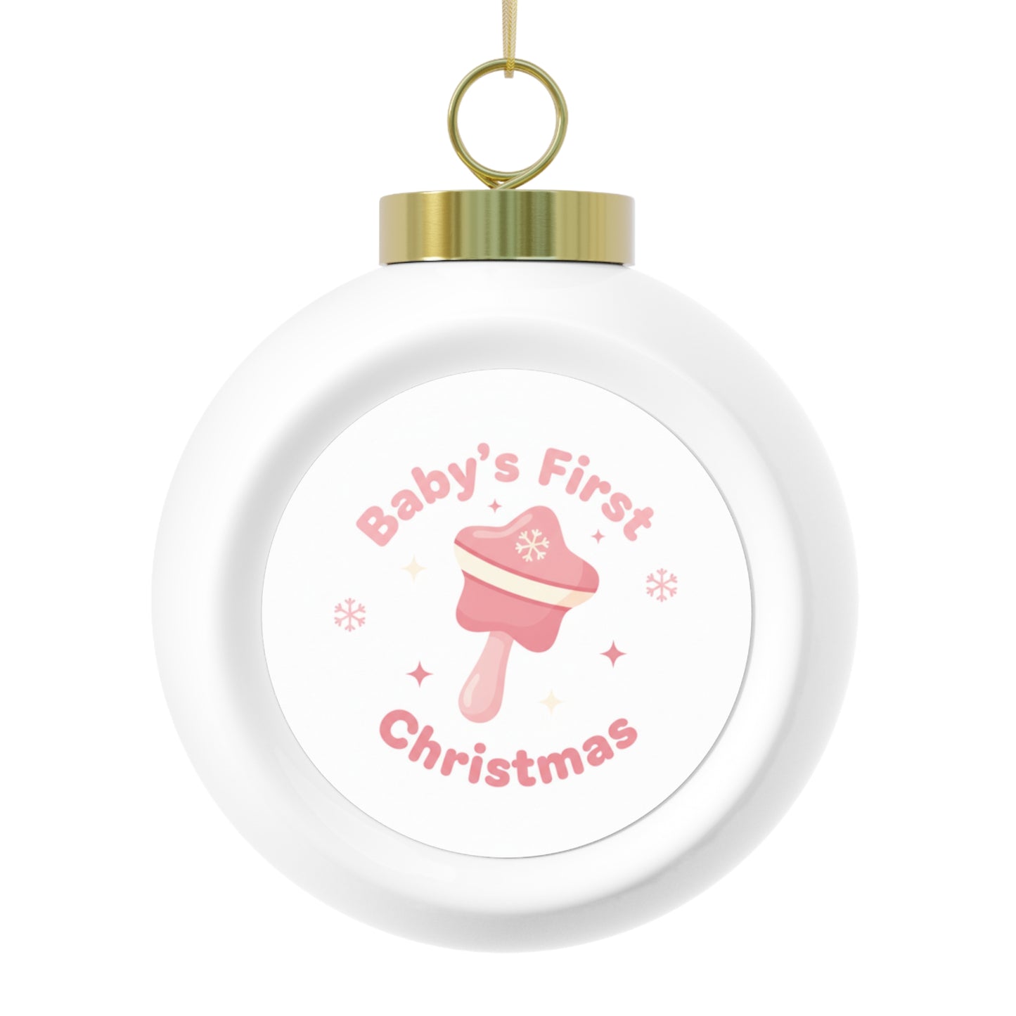 Ceramic Christmas Ball Ornament – Baby's First Christmas