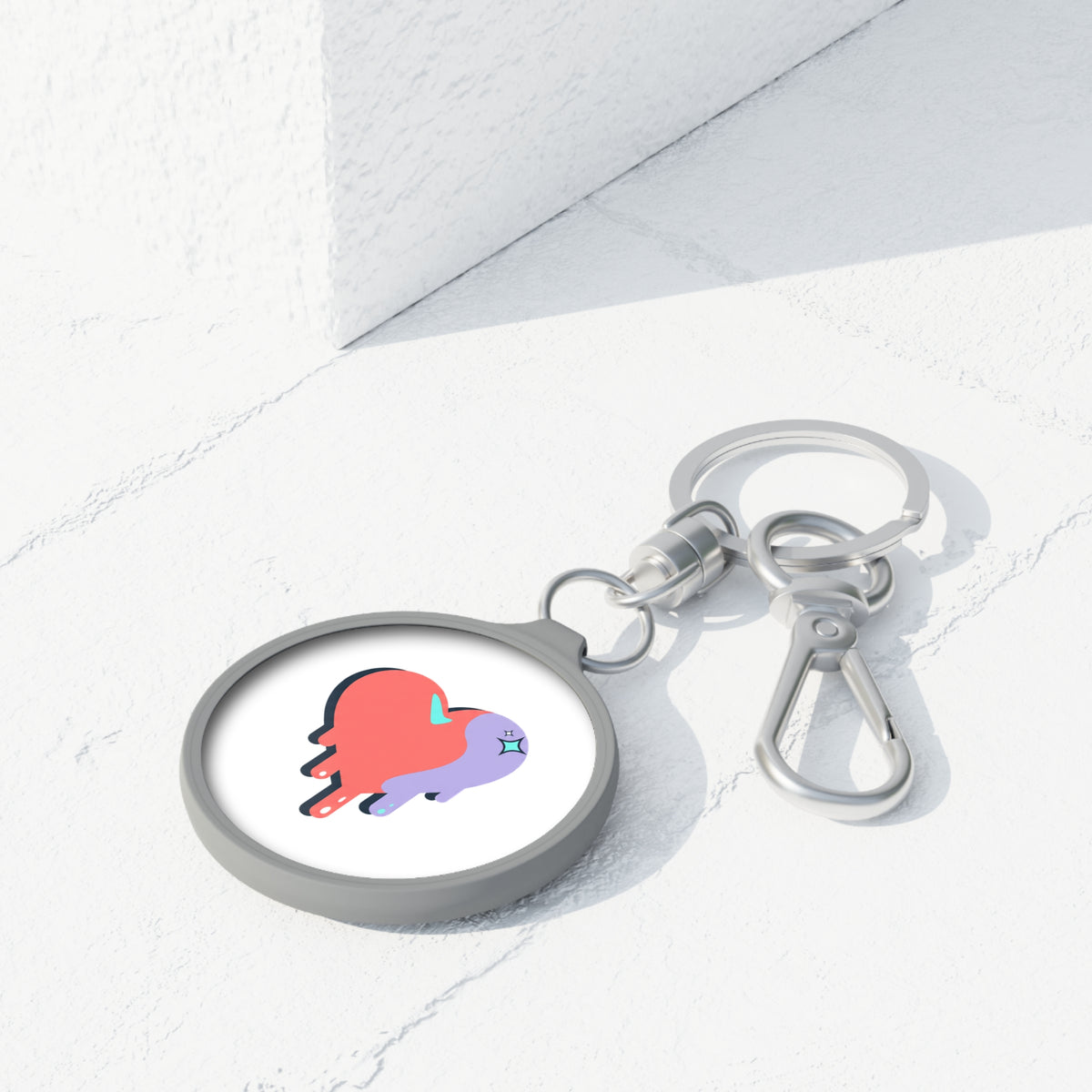 Melting Heart Drip Gradient | Keyring Tag for Bags & Keys | Valentine & Galentine Gift for Her | Y2K Aesthetic
