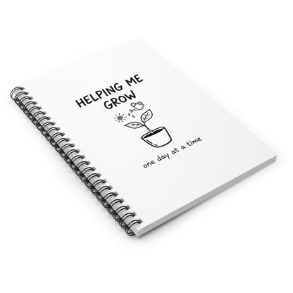Spiral Journal Notebook, Helping Me Grow, School Gift, Book Collector