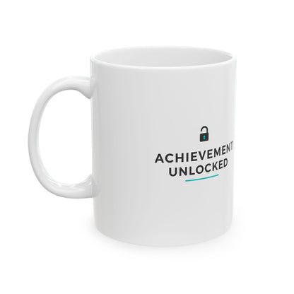 Achievement Unlocked: True Love | 11oz Ceramic Coffee Mug | Valentine & Galentine Gift for Friends/Couples | Y2K Gamer Aesthetic