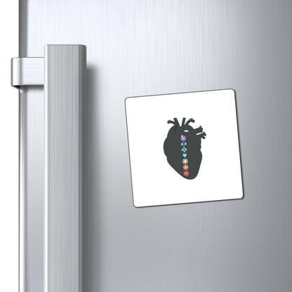 Chakra Gradient Heart | Sublimation Magnet for Fridge & Locker | Galentine’s & Valentine Gift for Friends/Family | Y2K Aesthetic