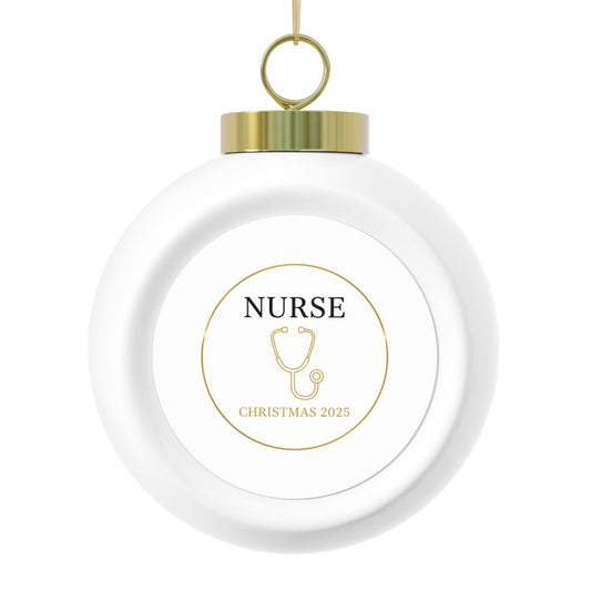 Christmas Ball Ornament - Nurse Christmas 2025