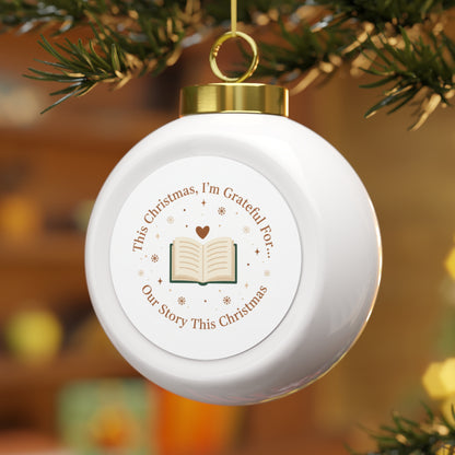Ceramic Christmas Ornament - Our Story This Christmas