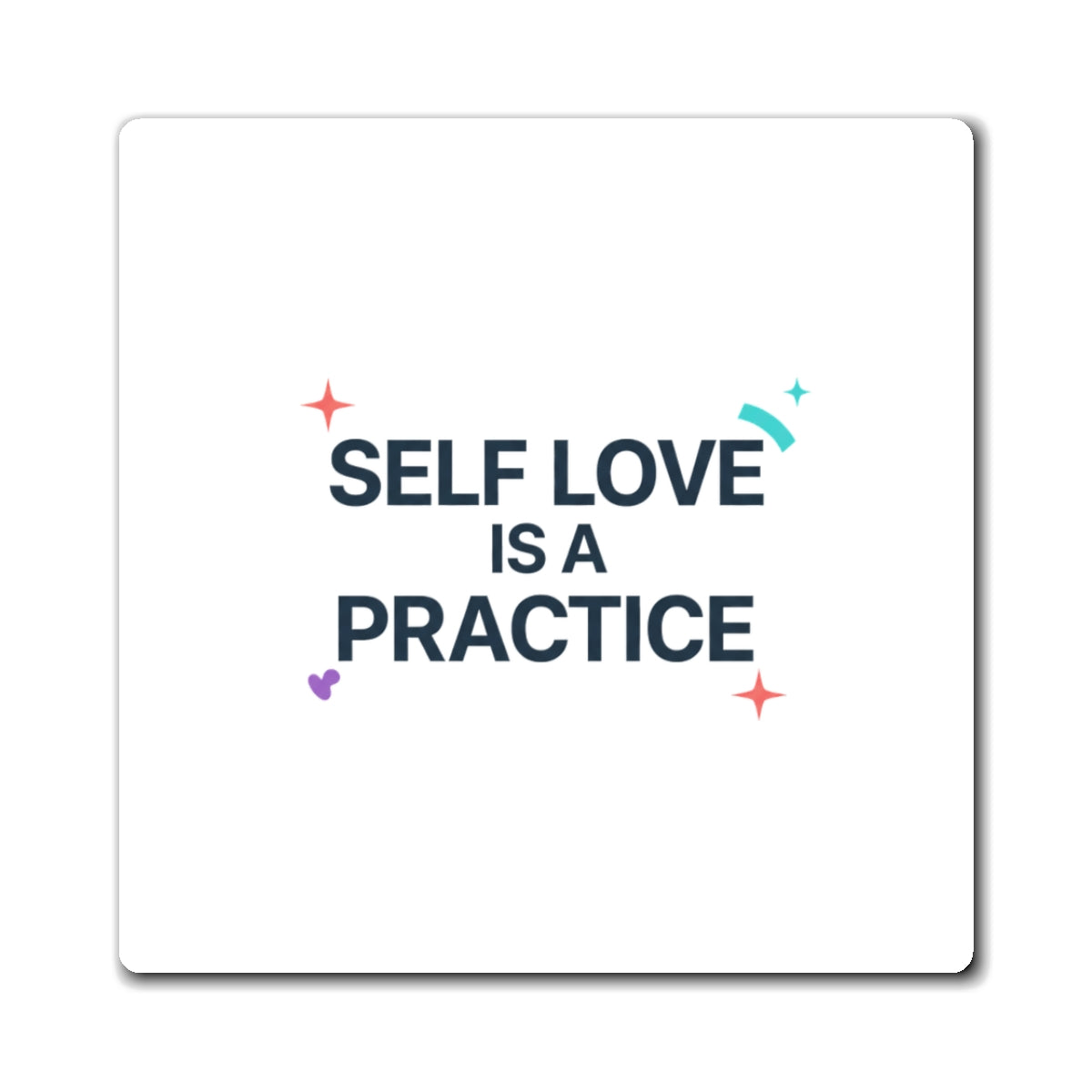 Self Love Gradient Affirmation | Aesthetic Sublimation Magnet Set | Galentine’s & Teen Room Decor | Y2K Valentine Vibes