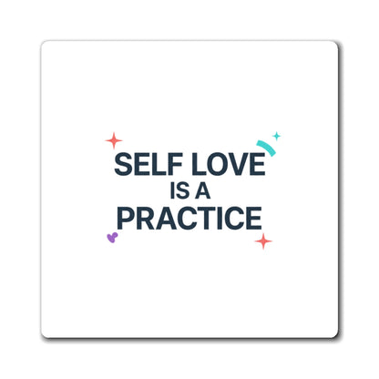 Self Love Gradient Affirmation | Aesthetic Sublimation Magnet Set | Galentine’s & Teen Room Decor | Y2K Valentine Vibes