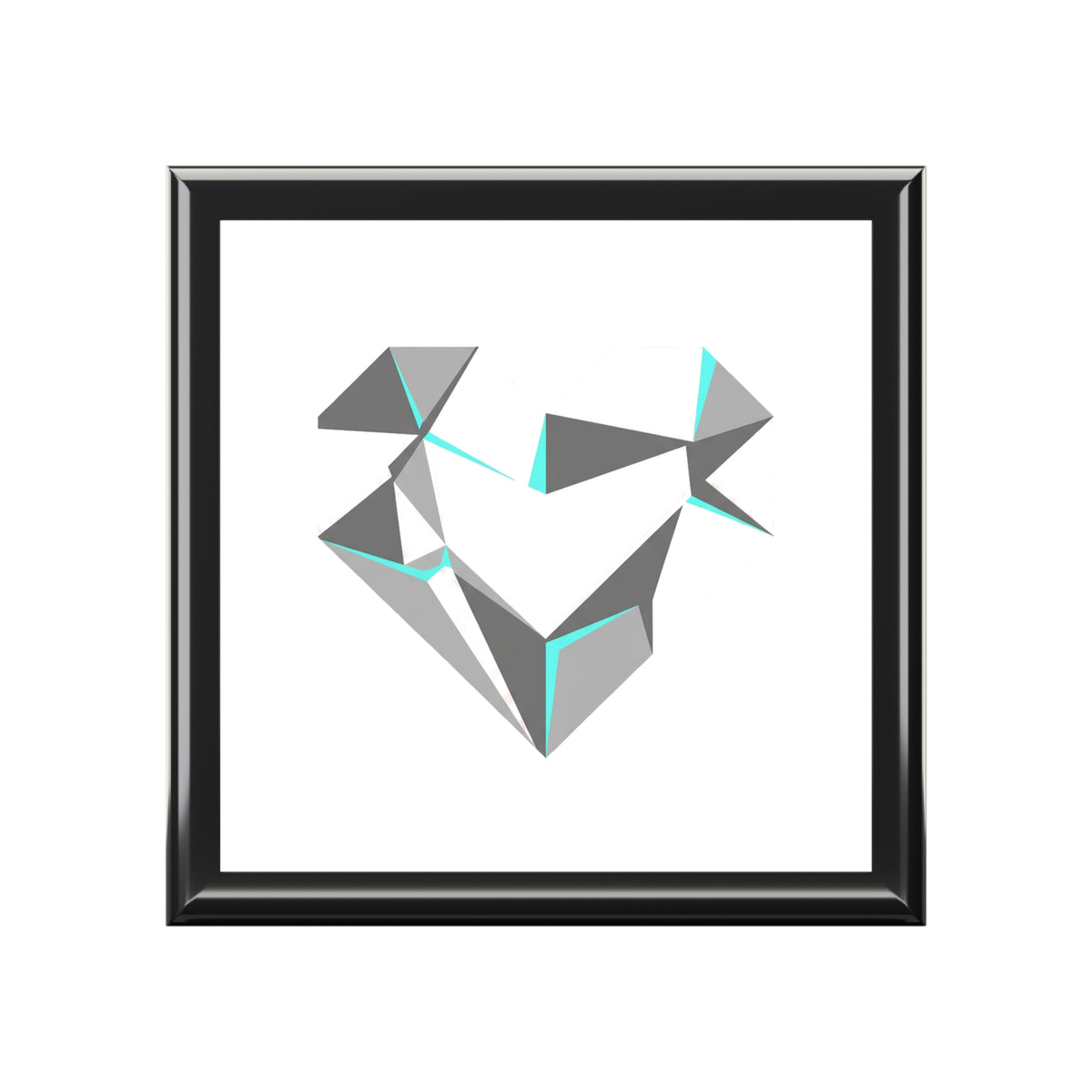 Chrome 3D Heart | Jewelry Box for Rings & Trinkets | Valentine, Galentine & Couple Gift | Y2K Aesthetic Silver