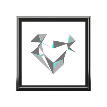 Chrome 3D Heart | Jewelry Box for Rings & Trinkets | Valentine, Galentine & Couple Gift | Y2K Aesthetic Silver