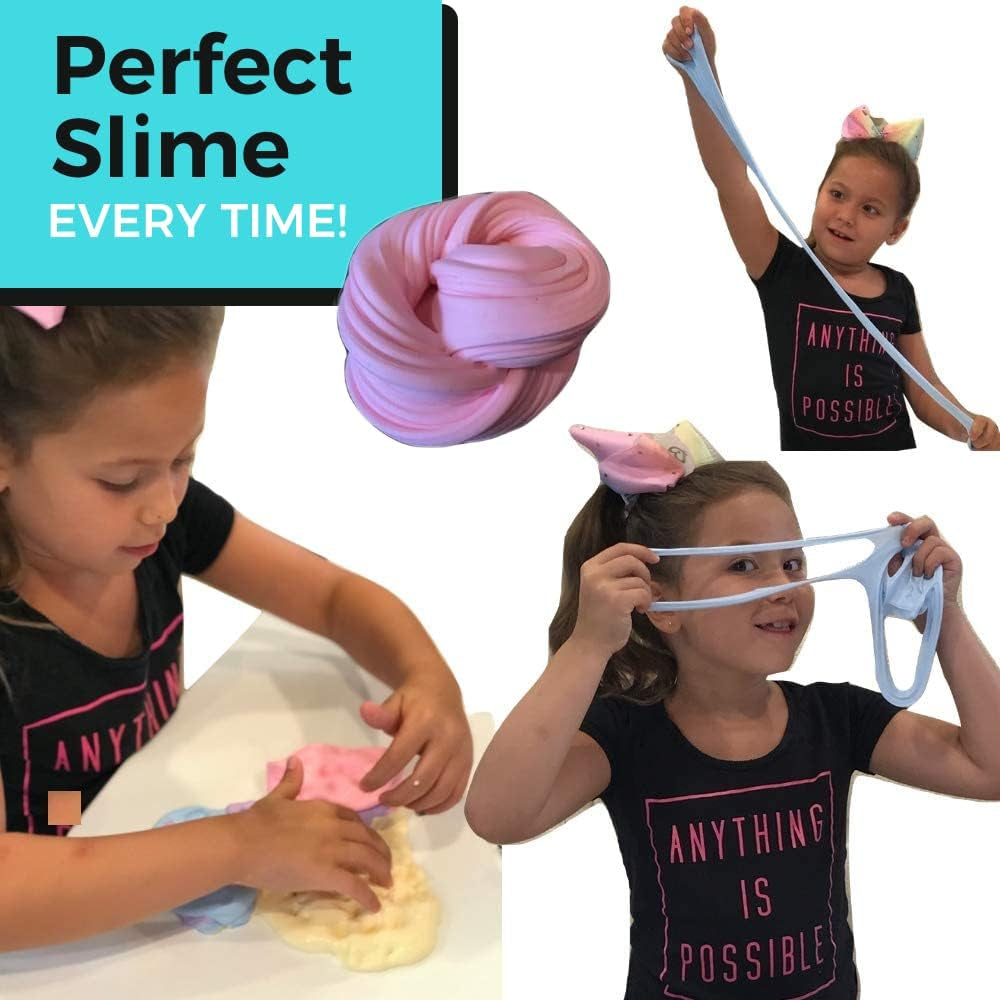 Borax Slime Activator-16Oz Solution. Made in the USA. Works with All Glue Types- Elmer'S, PVA, White, Clear, Glitter. Better than Contact Solution or Laundry Detergent