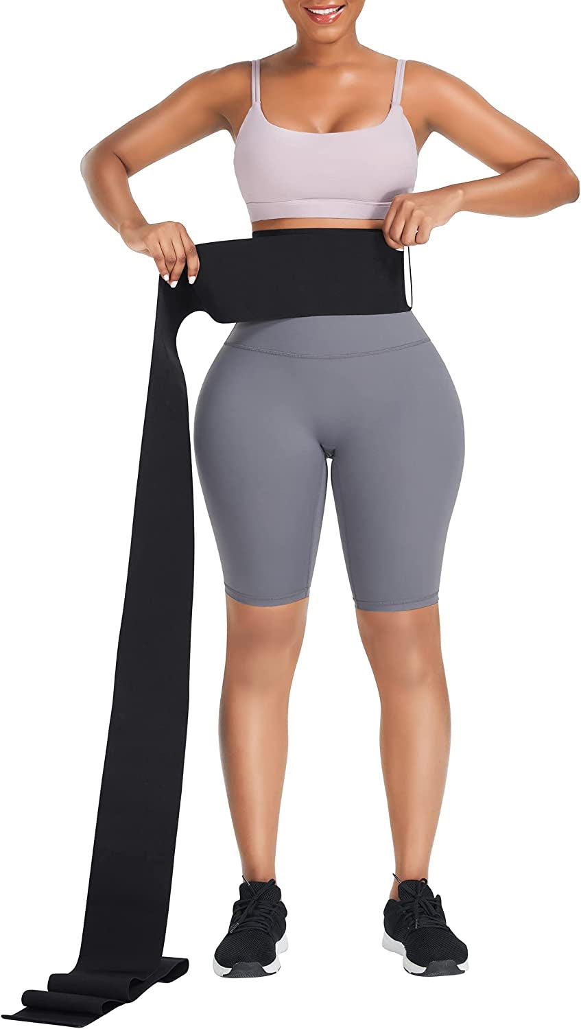 Waist Trainer for Women Bandage Wrap Sauna Belt Long Torso Tummy Wraps Belly Body Shaper Waist Trimmer Belt
