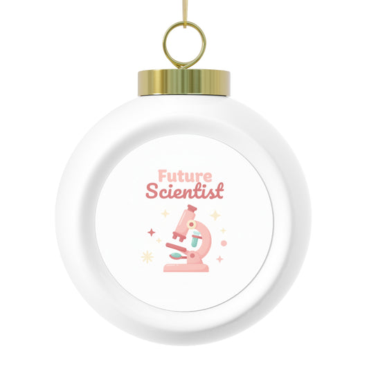 Christmas Ball Ornament - Future Scientist (Glossy Ceramic, 3-inch)