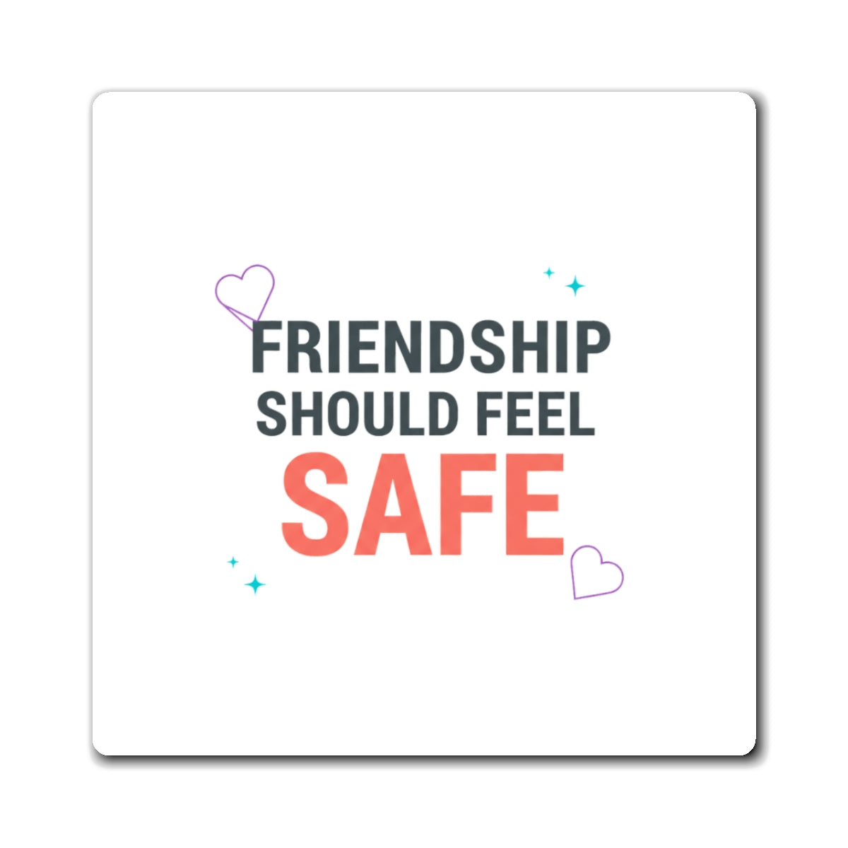 Galentine Squad Goals | Friendship Magnet Set | Bestie & Sister Gift for Valentine’s Day | Y2K Aesthetic Typography