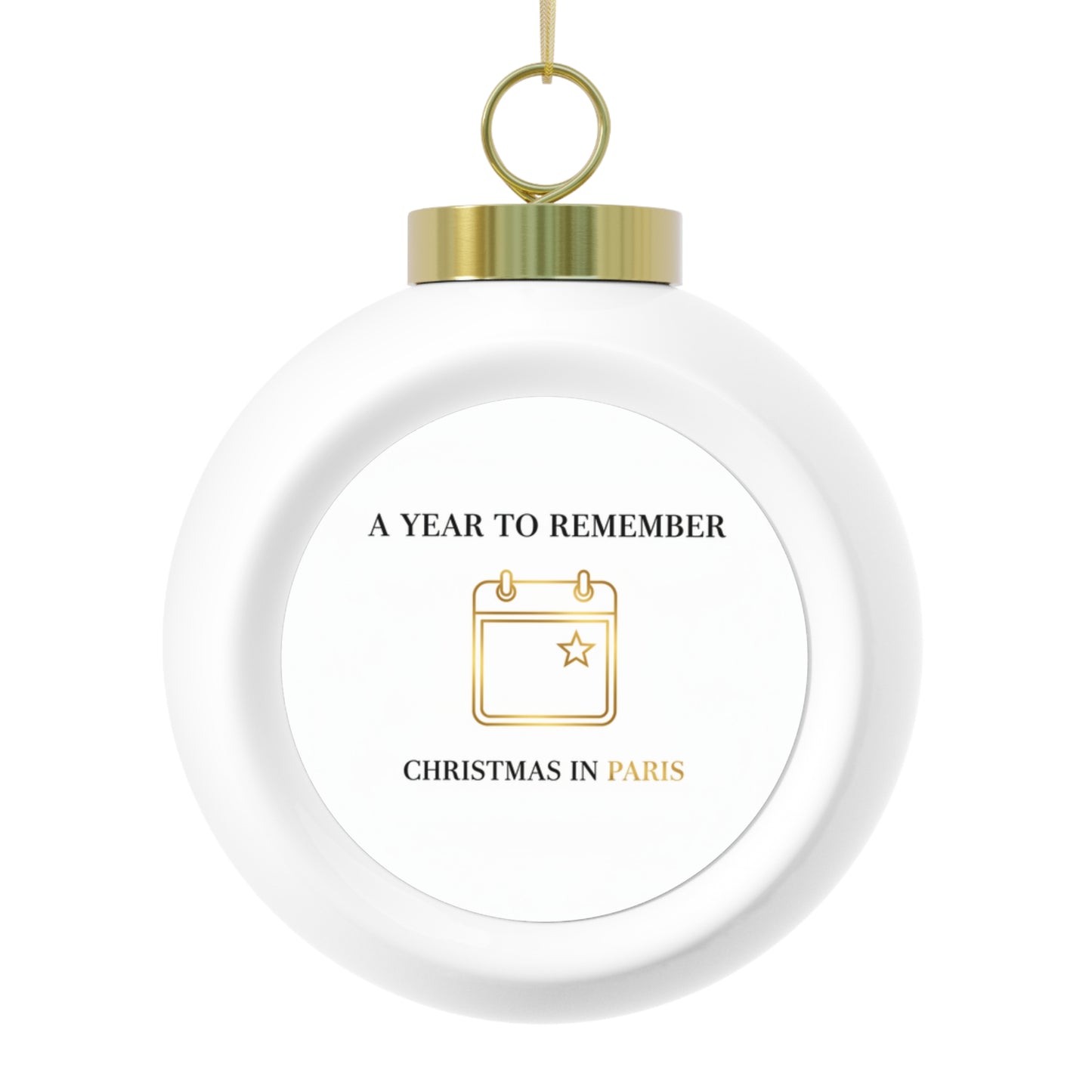 Christmas Ball Ornament — A Year To Remember