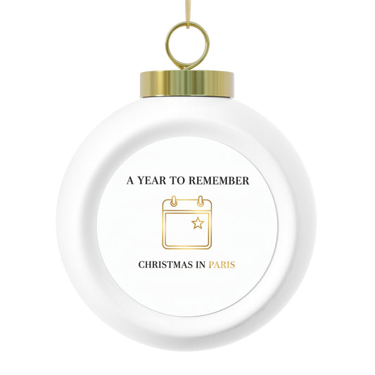 Christmas Ball Ornament — A Year To Remember