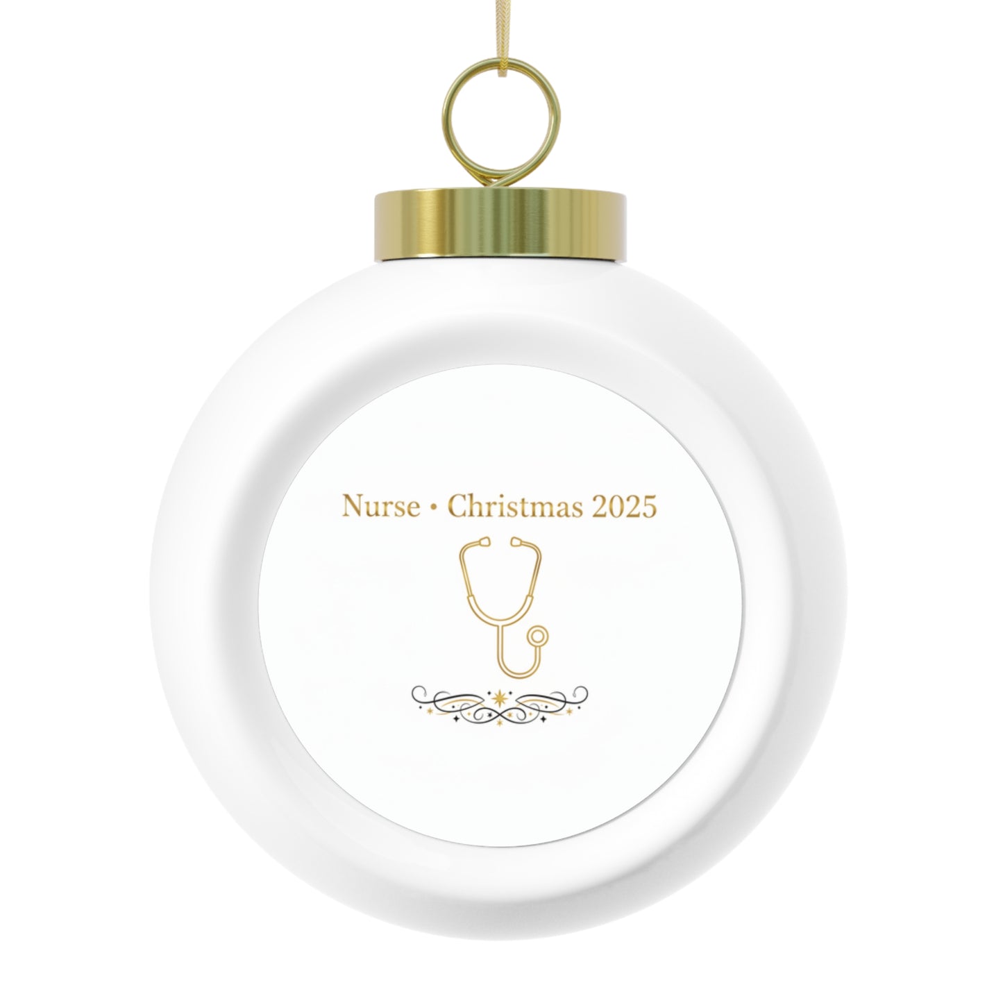 Christmas Ball Ornament - Nurse • Christmas 2025