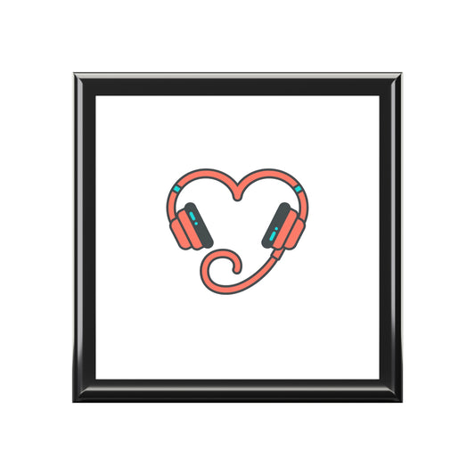 Heart Cord Headphones Design | Jewelry Box for Gen Z Decor | Valentine & Galentine Gift | Y2K Aesthetic Vibes