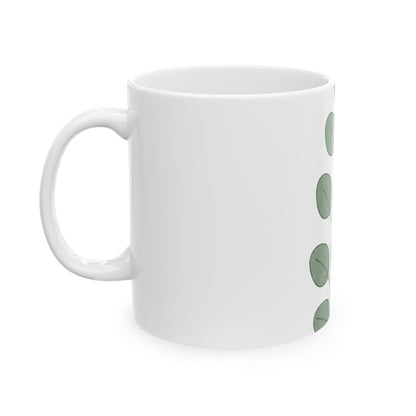 11oz Ceramic Mug, Eucalyptus Sprig, Family Gift, Friend Gift