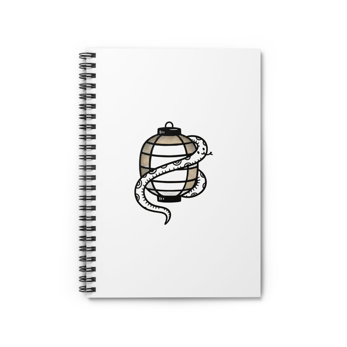 Spiral Journal Notebook, Snake Lantern, School Gift, Book Collector