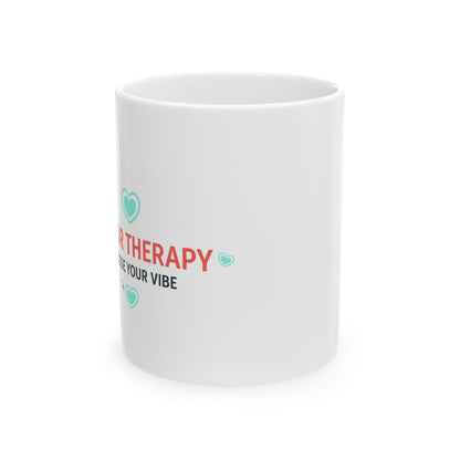 Color Therapy Rainbow Gradient | 11oz Ceramic Coffee Mug for Self-Care | Galentine’s & Valentine Gift for Friends | Y2K Wellness Aesthetic