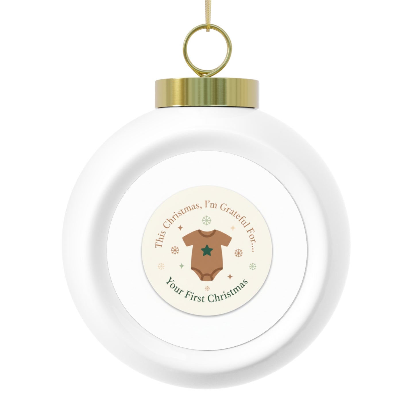 Christmas Ball Ornament - Your First Christmas
