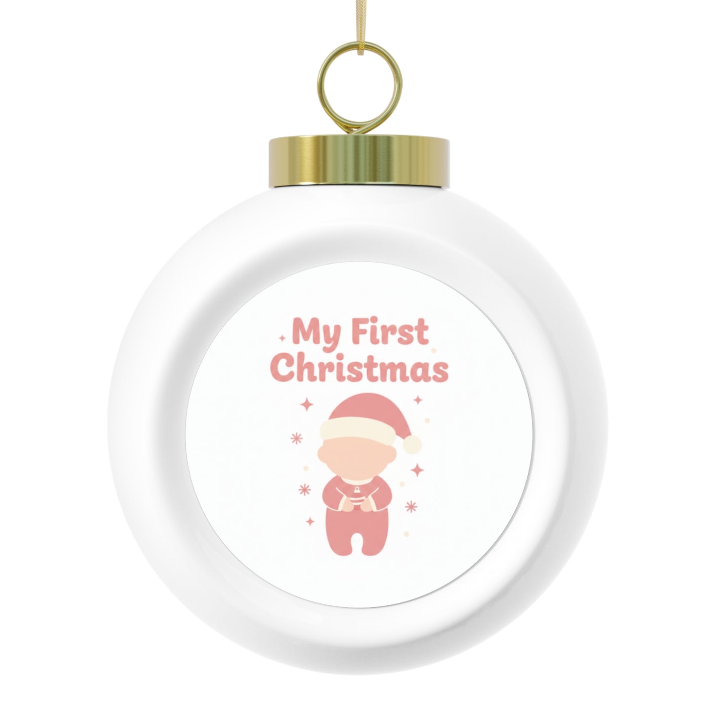 Christmas Ball Ornament My First Christmas Baby's First Ceramic Keepsake